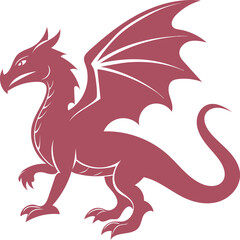 red dragon vector illustration
