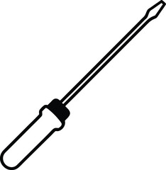 screwdriver on white background