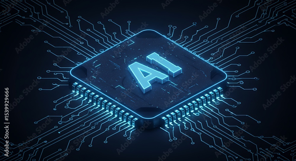 Poster artificial intelligence the future of computing power and technological advancement