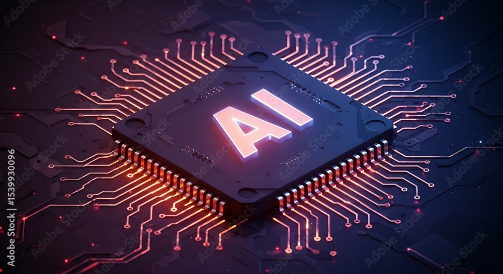 Poster artificial intelligence the future of computing power and technological advancement