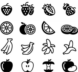 Strawberry apple orange banan...