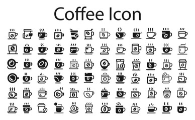 coffee Icon.svg.  sketches, logo illustrations, web symbols, outline style pictograms package isolated on white background. Vector graphics. stock illustration...