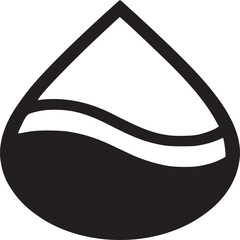 A black and white graphic illustration of curtains hanging from a curtain rod with tie backs visible