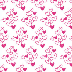 Handwritten Heart Pattern