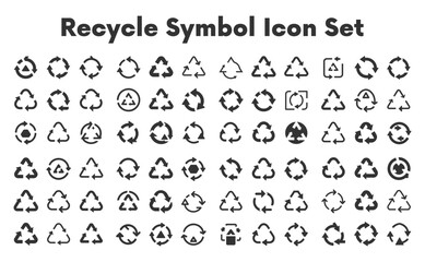 ecycle Symbol icon.svg. sketches, logo illustrations, web symbols, outline style pictograms package isolated on white background. Vector graphics. stock illustration...