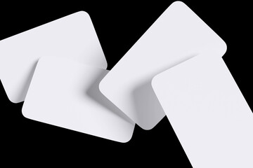 Business Card Black Background Color