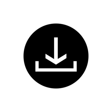 donwload icon vector illustration isolated on transparent background