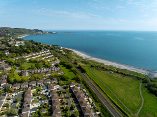 Aerial View of Killiney in Dublin, Ireland