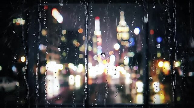 rain drops on the window