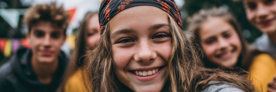 Boosting Self-Confidence Among Teens During a Group Activity in a Lively Outdoor Setting