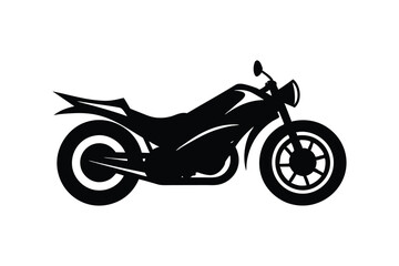 Obraz premium Silhouette art illustration of a motorcycle.eps