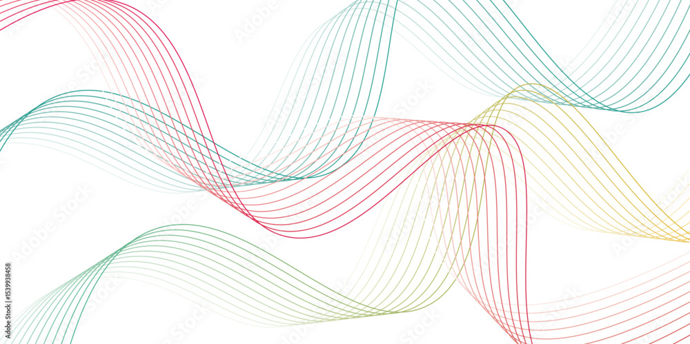 Poster abstract white gradient background with waves winter white abstract background design. modern wavy l