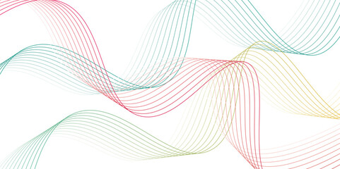 Abstract white gradient background with waves Winter white abstract background design. Modern wavy line pattern guilloche curves in monochrome colors. Abstract art line design.	