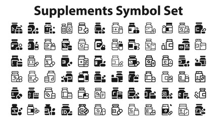 supplements Symbol Set.svg. creative modern icon set, Professional Symbol download scalable vector file