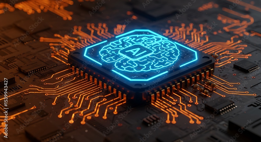 Aufkleber artificial intelligence the brainpower of tomorrow's technology - exploring ai's potential and impac