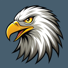 Eagle Head Mascot Vector Art