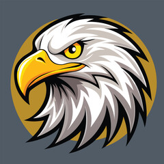 Eagle Head Mascot Vector Art