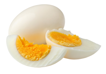 Delicious boiled egg halves protein rich food source healthy breakfast ingredient nutritious diet recipe idea