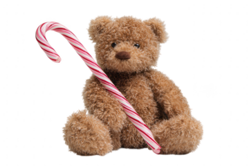 Teddy Bear Candy Cane