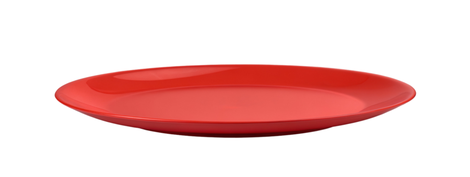 Red plate for food serving and dining table setting kitchenware home decor and restaurant supply 10 inch size