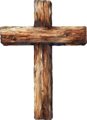 Fototapeta premium cross watercolor art illustration drawing 