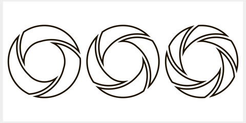 Camera cinema clipart. Circular designs icon isolated. Video vector stock illustration