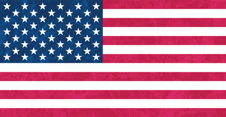 Official flag of the United States of America - Vector illustration