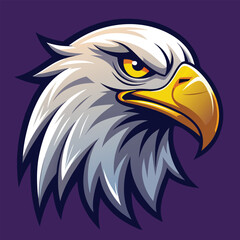 Fototapeta premium Majestic Eagle Head Mascot - Bird of Prey Illustration