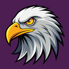 Majestic Eagle Head Mascot - Bird of Prey Illustration