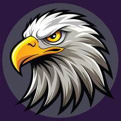 Majestic Eagle Head Mascot - Bird of Prey Illustration