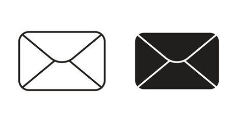 Email icon Logos. Flat Vector Icon Design Template