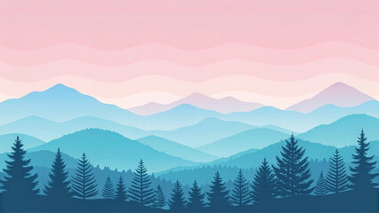 Fototapeta premium landscape with mountains