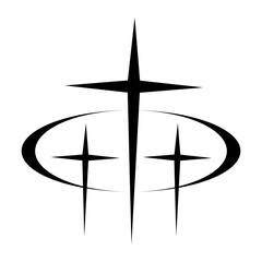 Abstract Y2K Vector Shape Element