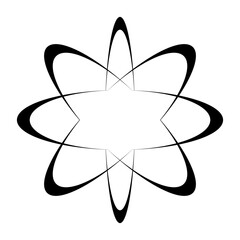 Abstract Y2K Vector Shape Element
