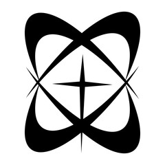 Abstract Y2K Vector Shape Element