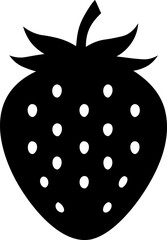 strawberry silhouette vector.eps