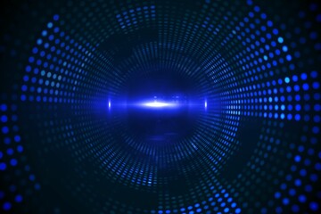 Futuristic dotted blue and black background