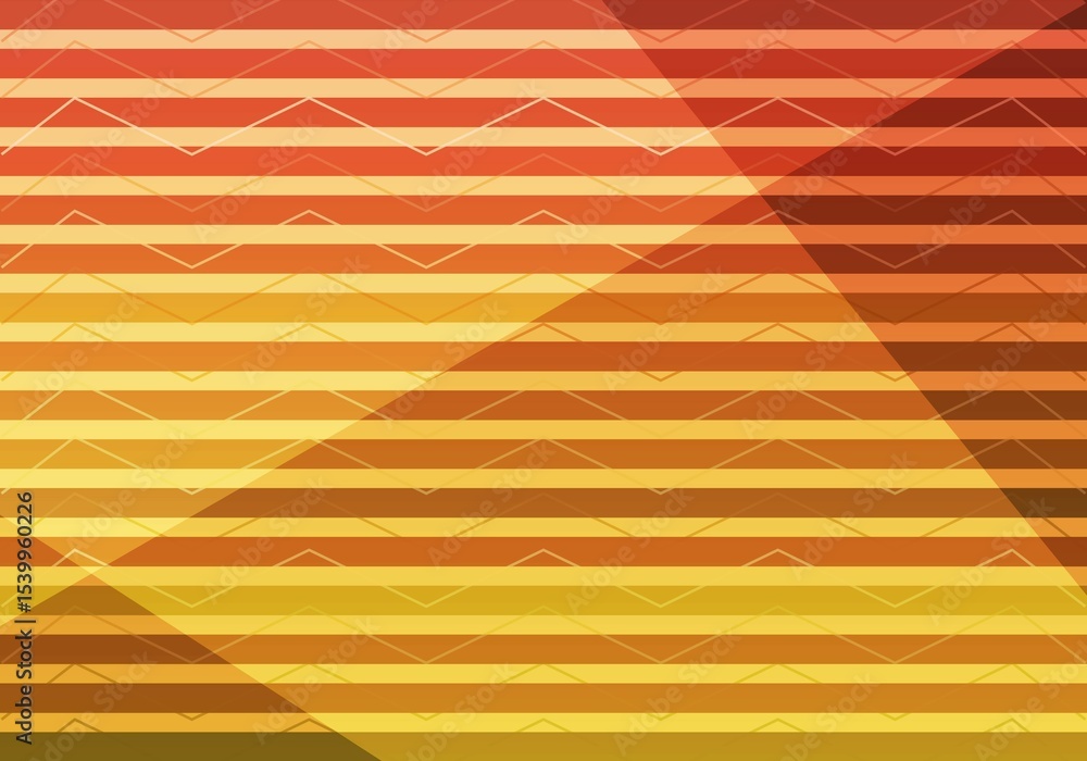 Poster full frame shot multicolored stripes with zigzag patterns, copy space
