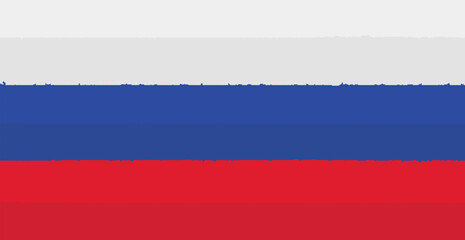 Paint smear in the colors of the Russian flag - Vector illustration