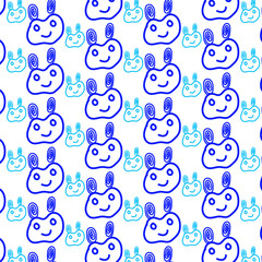 Fototapeta premium seamless pattern with funny monsters