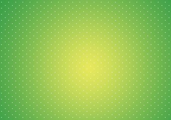 Illustration of white dots against green background, copy space