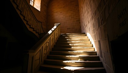 Obraz premium stairs in the old castle