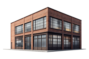 Industrial Brick Building Facade Design