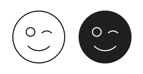 Smile wink icon
