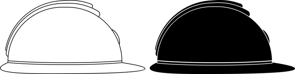 Obraz premium side view Adrian helmet icon set
