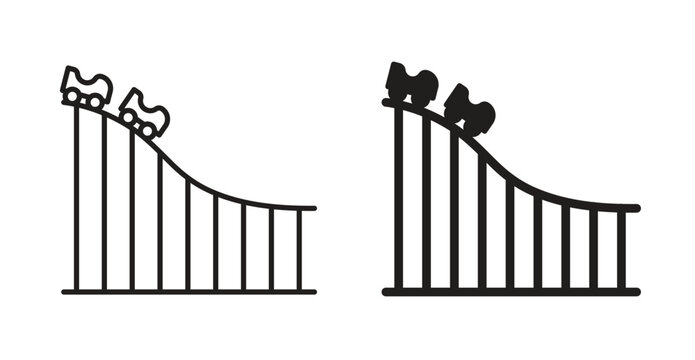 Roller coaster icon