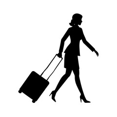 full body silhouette of business woman dragging he.svg