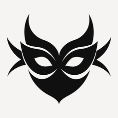 black and white mask