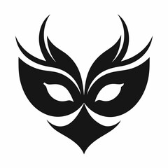 black and white mask