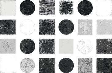 Abstract Shape Collage: A meticulously crafted arrangement of geometric shapes, showcasing a blend of textures, patterns, and tones in a captivating minimalist design, creating a versatile aesthetic.